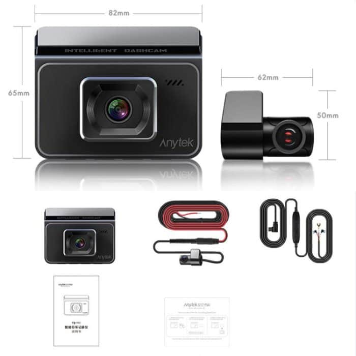 Anytek T2 PRO 3.0 Inch 2K HD Night Vision Recorder Hidden Car Camera Front And Rear Dual Recording, T2 PRO – Bild 13