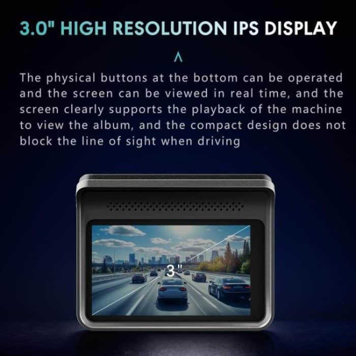 Anytek T2 PRO 3.0 Inch 2K HD Night Vision Recorder Hidden Car Camera Front And Rear Dual Recording, T2 PRO – Bild 3