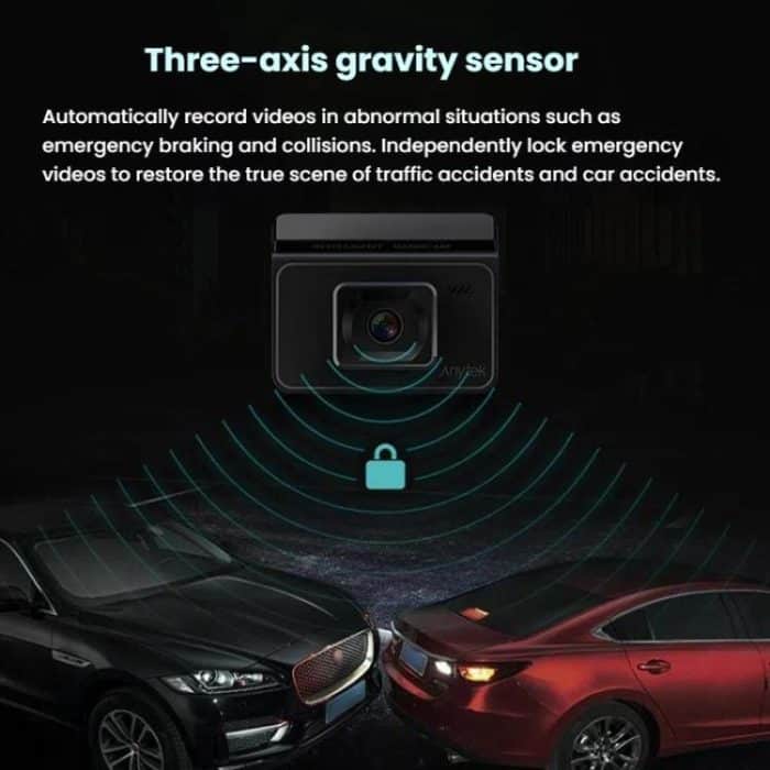 Anytek T2 PRO 3.0 Inch 2K HD Night Vision Recorder Hidden Car Camera Front And Rear Dual Recording, T2 PRO – Bild 9