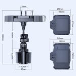 Car 360 Degree Rotating Dining Tray Auto Adjustable Cell Phone Holder, Small, Medium, Large – Bild 10