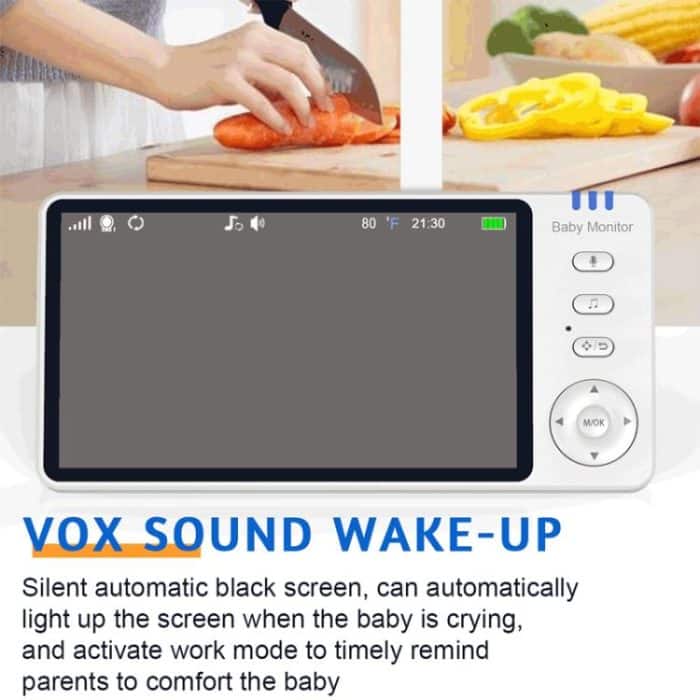 5 inch 1080P HD Baby Watcher Baby Monitor Camera, US Plug, EU Plug, UK Plug, AU Plug – Bild 7