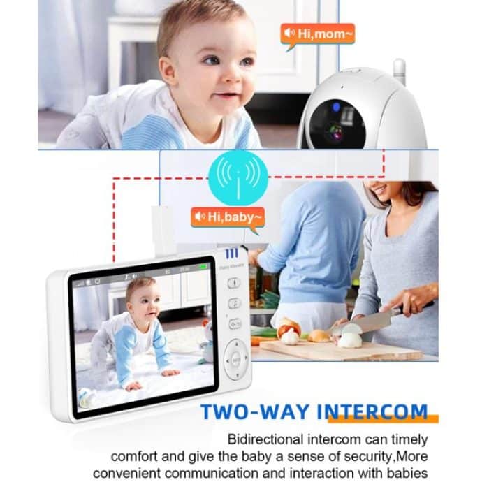 5 inch 1080P HD Baby Watcher Baby Monitor Camera, US Plug, EU Plug, UK Plug, AU Plug – Bild 8