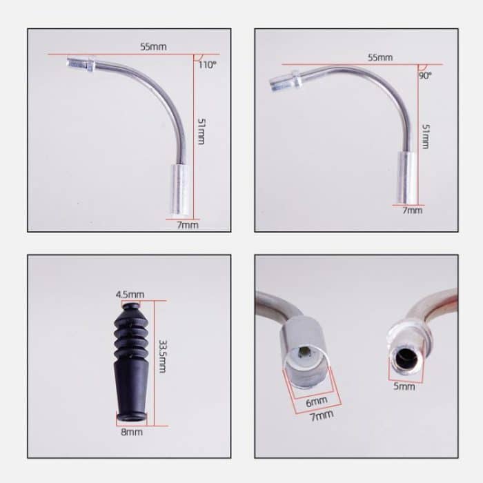 5sets ZTTO Bicycle V Brake Bend Accessories Brake Cable Dust Protective Cover, 4pcs / Set – Bild 6