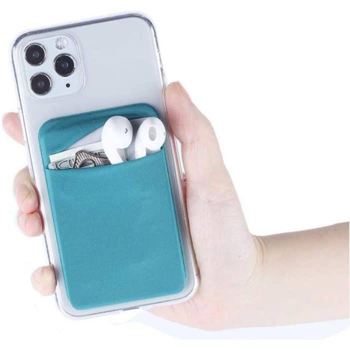 Elastic Lycra Phone Back Sticker Card Holder Secure Card Pocket with No Residue Removal – Bild 2