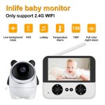 4.3 Inch IPS HD Display 720P Baby Monitor, US Plug, EU Plug, UK Plug, AU Plug – Bild 2