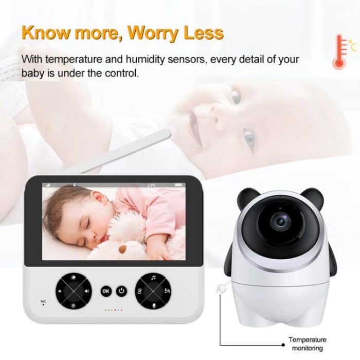 4.3 Inch IPS HD Display 720P Baby Monitor, US Plug, EU Plug, UK Plug, AU Plug – Bild 4