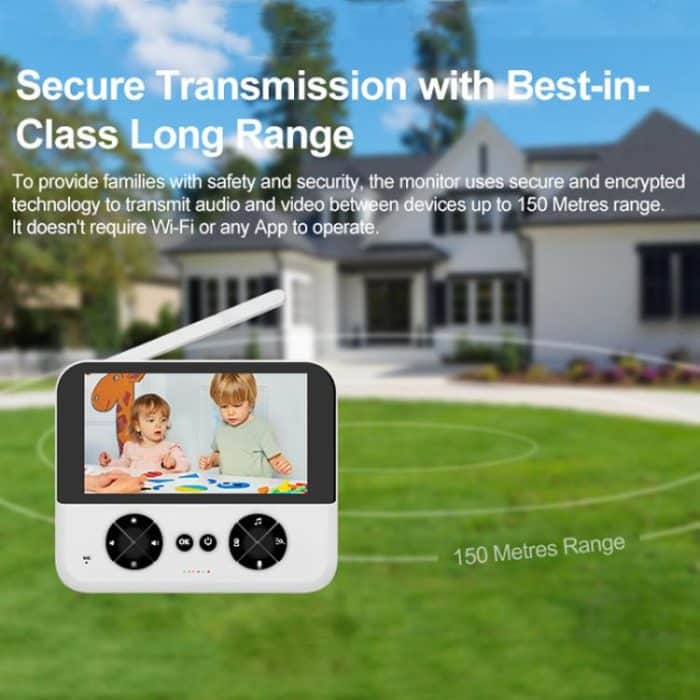 4.3 Inch IPS HD Display 720P Baby Monitor, US Plug, EU Plug, UK Plug, AU Plug – Bild 7