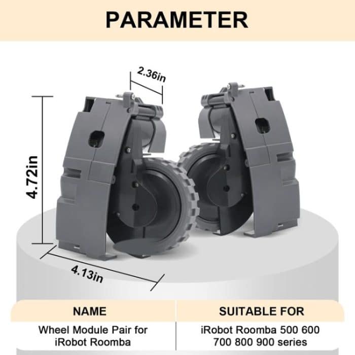 For IRobot Roomba 5/6/7/8/9 Series Walking Wheels Vacuum Cleaner Accessories, Left+Right Wheel-Blue, Left Wheel-Blue, Right Wheel-Blue, Left+Right Wheel-Black, Left Wheel-Black, Right Wheel-Black – Bild 4