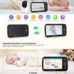 5 inch LCD Screen Auto Night Vision Baby Monitor, US Plug, EU Plug, UK Plug, AU Plug – Bild 8