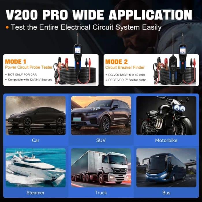 VDIAGTOOL Reparaturwerkzeug für den Stromkreisfehlerdetektor im Automobilbereich – Bild 8