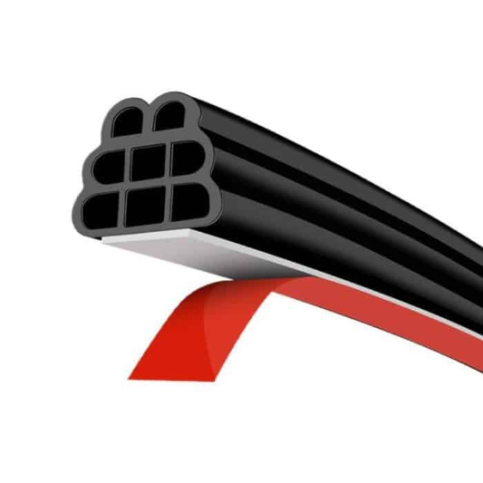 TBD0605932201.jpg Three-layer Eight-hole Car Door Seam Waterproof Sealing Sound Insulation Strip, For Car Door 5m – Bild 1