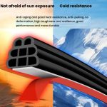Three-layer Eight-hole Car Door Seam Waterproof Sealing Sound Insulation Strip, For Car Door 5m – Bild 6