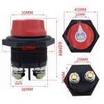 200A DC Brass Conductive RV Yacht Leak-proof Battery Switch – Bild 8