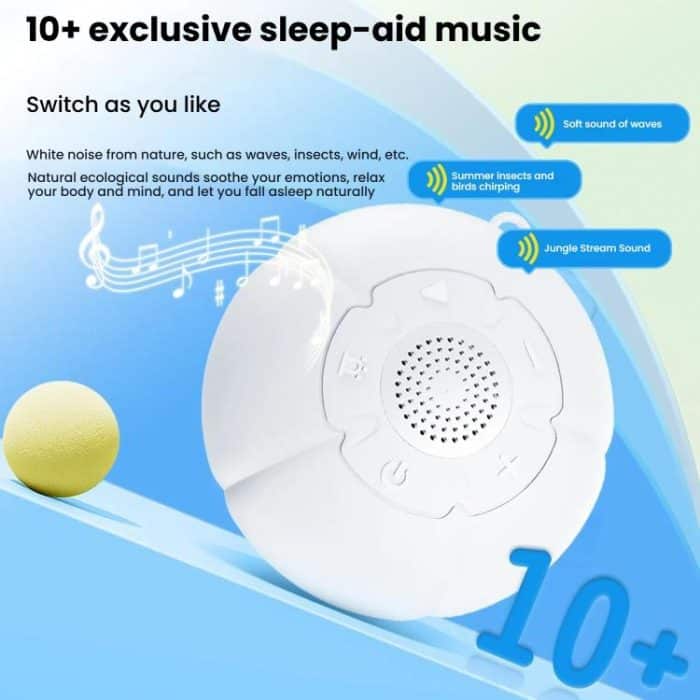 HE-B003 Portable Soothing Baby White Noise Night Light Sleep Instrument – Bild 4