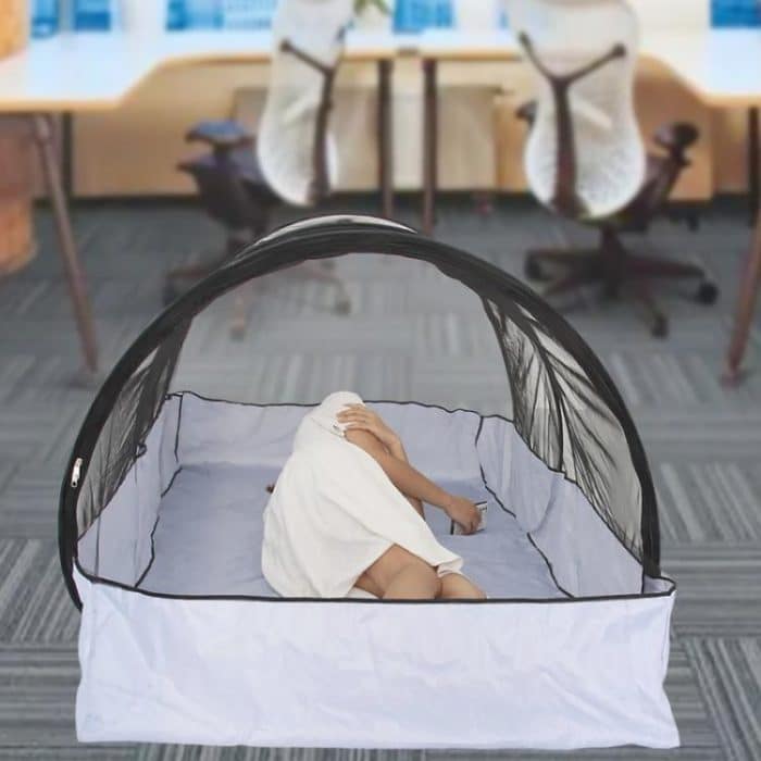 Camping Outdoor Gathering Mosquito Net Free Installation Portable Travel Encrypted Mesh Anti-mosquito Tent, Black Mesh, White Mesh – Bild 8