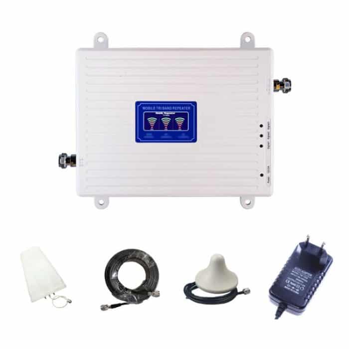Triple-Band 900/1800/2100 Mobile Phone Signal Reception Booster Amplifier, UK Plug, US Plug, EU Plug – Bild 9