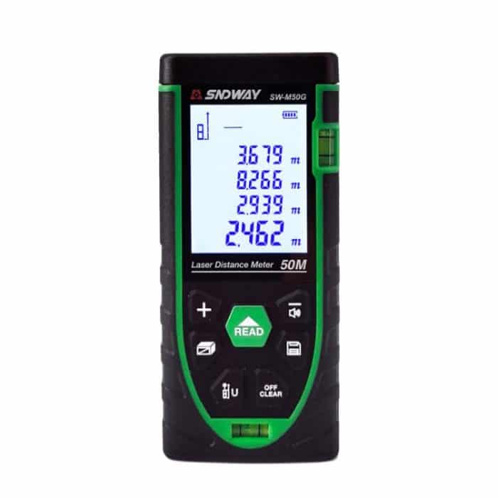 TBD0605944701.jpg Indoor Outdoor General Purpose Green Laser Range Finder, SNDWAY SW-M50G 50M, SNDWAY SW-M70G 70M, SNDWAY SW-M100G 100M – Bild 1