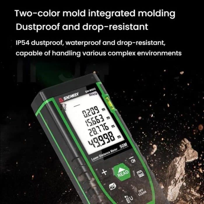 Indoor Outdoor General Purpose Green Laser Range Finder, SNDWAY SW-M50G 50M, SNDWAY SW-M70G 70M, SNDWAY SW-M100G 100M – Bild 4
