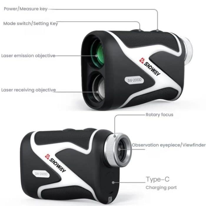 Handheld OLED Rangefinder Telescope Golf Rangefinder, SNDWAY SW-1000D 1000M, SNDWAY SW-1500D 1500M, SNDWAY SW-2000D 2000M – Bild 11