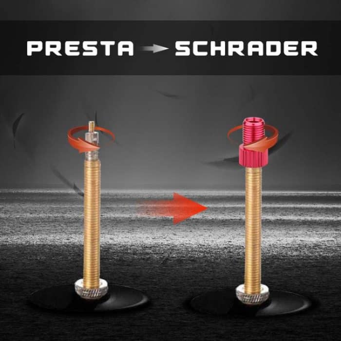 10pcs ZTTO Mountain Road Bicycle Presta To Schrader Valve Converter Kit – Bild 4