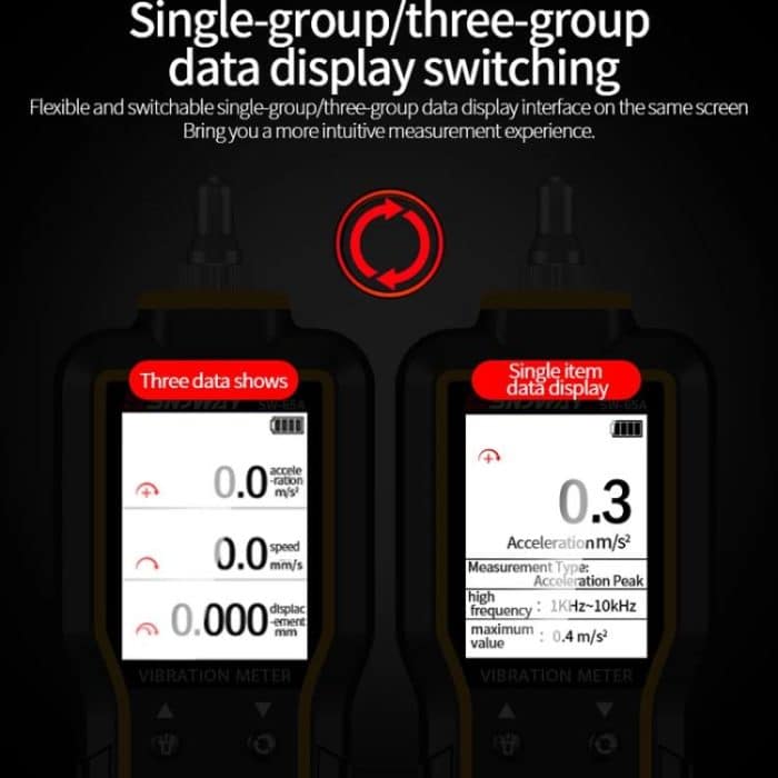 Digital Vibrometer Motor Fault Vibration Detector Vibration Pen, SW-65A – Bild 4