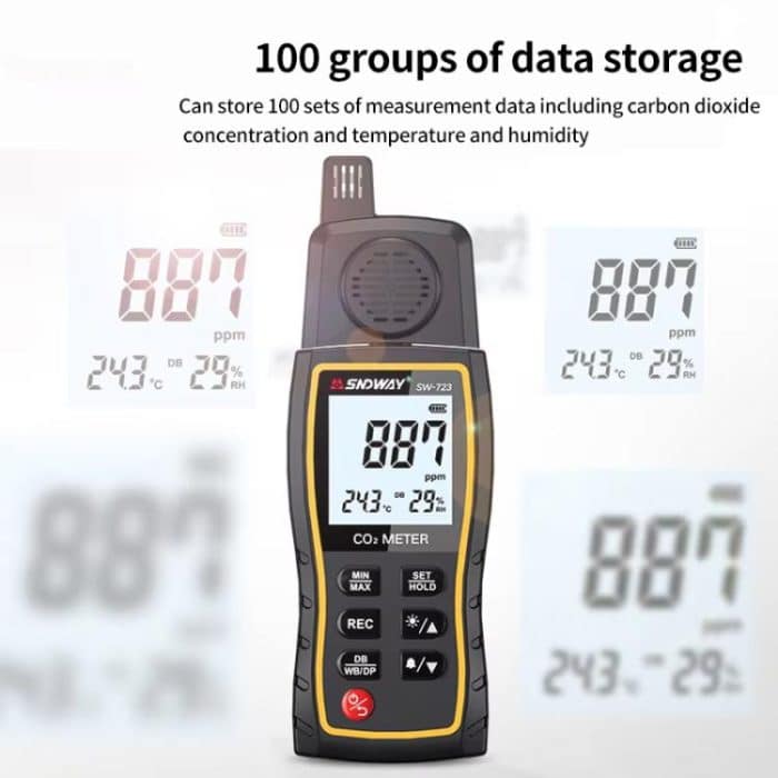 Carbon Dioxide Gas Detector Handheld Indoor Household Air CO2 Concentration Alarms, SW-723 – Bild 4