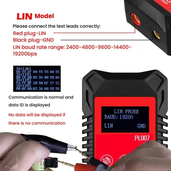 WOYO Handheld CAN/LIN/PWM Digital Communication Circuit Tester – Bild 4