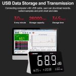 Desktop Noise Meter Temperature and Humidity Meter Decibel Meter Environmental Noise Monitor, SW-525S – Bild 9