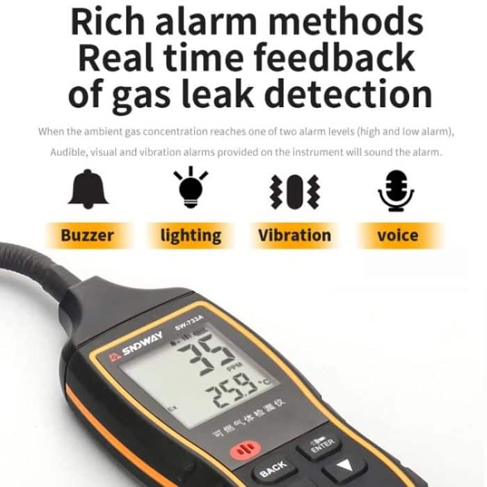 Combustible Gas Detector Explosion-Proof Natural Gas Gas Methane Gas Alarms, SW-733B – Bild 5
