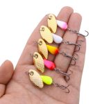 HENGJIA Single Hook Sequins Road Runner Bait Fishing False Lures, 5colors / Box – Bild 7