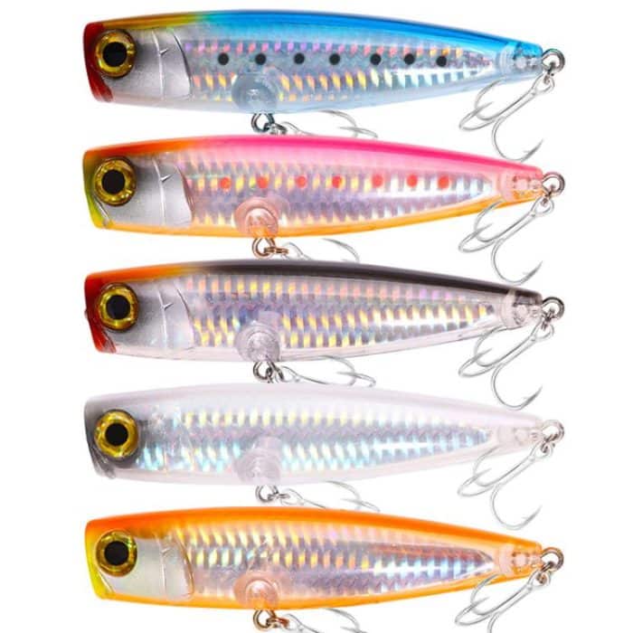 HENGJIA PO105 Surface Tethered Wave Steak 11CM 23G Bionic Lure Fake Bait, 5colors / Set – Bild 1