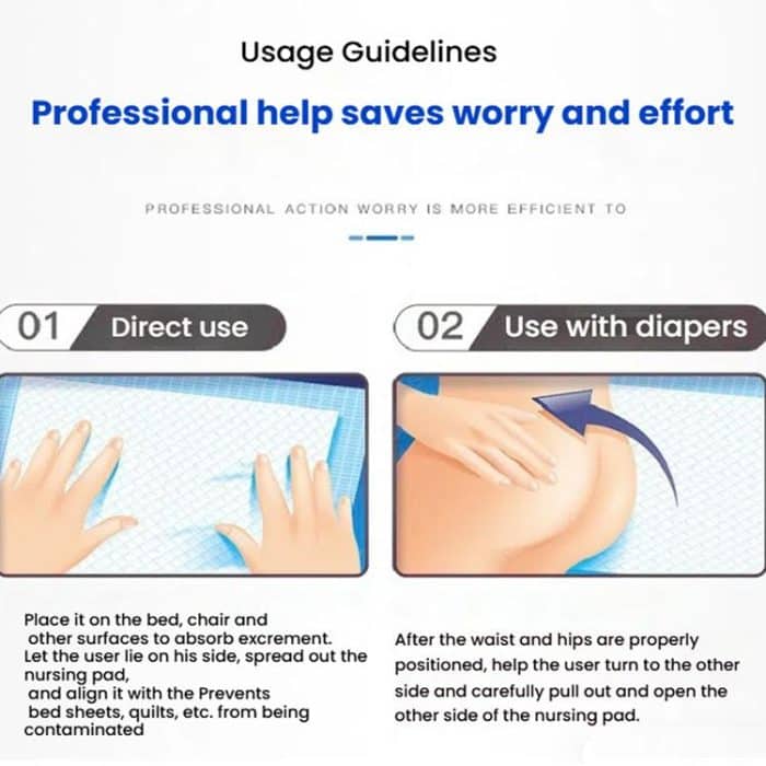 KangYi Doctor 60x90cm Einweg-Stillmatratze für Erwachsene, Babywindel, transparente Packung – Bild 10