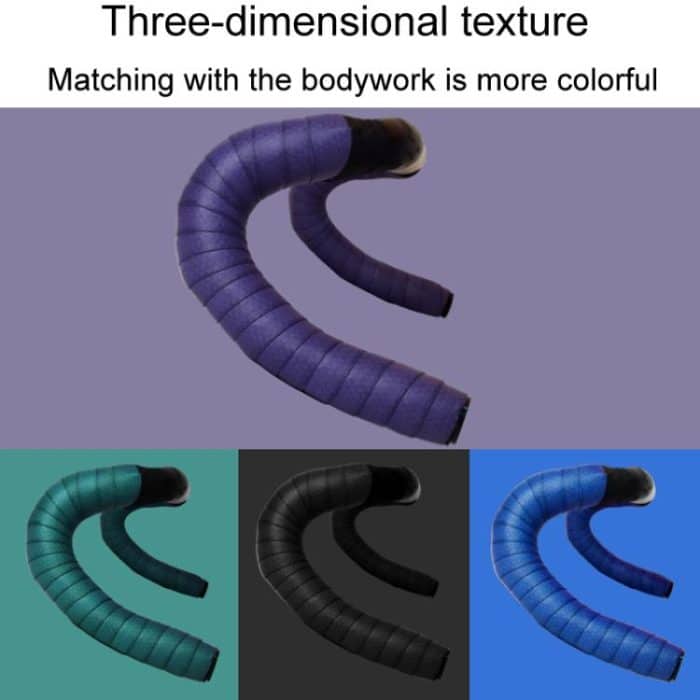 FMFXTRA F233 1pair Road Bicycle Handlebar Strap PU Stretchy And Shock-Absorbing Wrap-Around Tape – Bild 6