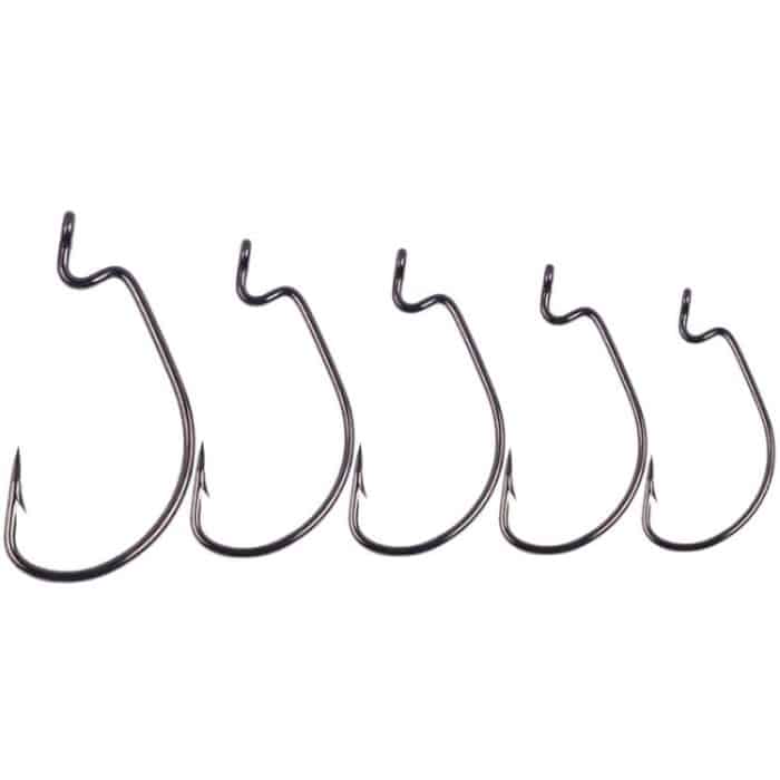 HENGJIA FH013 50pcs / Box Outdoor Fishing Cranked Stripers Hook Set, Black, Red – Bild 5