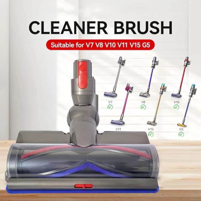 Adjustable Suction Floor Brush for Dyson V7 / V8 / V10 / V11 / V15 / G5 Vacuum Cleaners, Direct Drive Bristle Roller, Soft Roller, Direct Drive Head+Soft Roller Set, Soft Head+Bristle Roller Set – Bild 6