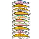 HENGJIA MI171 4.3cm-1.6g Sinking Road Runner Warbler Bait Outdoor Fishing Single Hook False Lure, 10colors / Box
