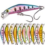 HENGJIA MI171 4.3cm-1.6g Sinking Road Runner Warbler Bait Outdoor Fishing Single Hook False Lure, 10colors / Box – Bild 2