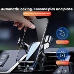 Leeioo Gravity Linkage Air Outlet Clip-on Car Mobile Phone Holder – Bild 2