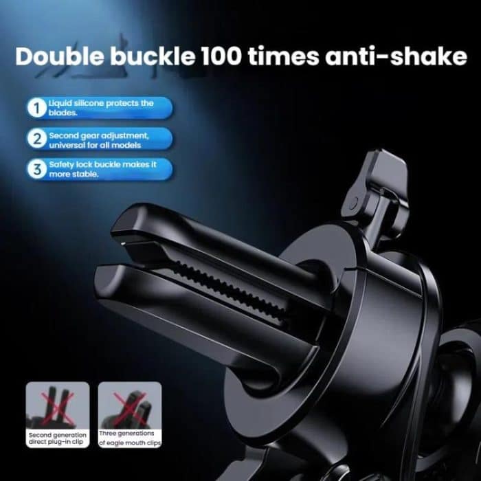Leeioo Gravity Linkage Air Outlet Clip-on Car Mobile Phone Holder – Bild 3