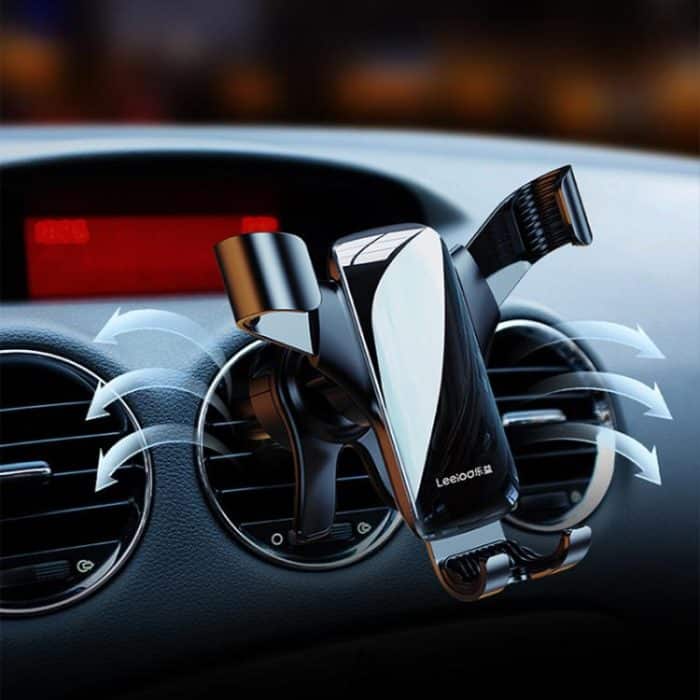Leeioo Gravity Linkage Air Outlet Clip-on Car Mobile Phone Holder – Bild 8