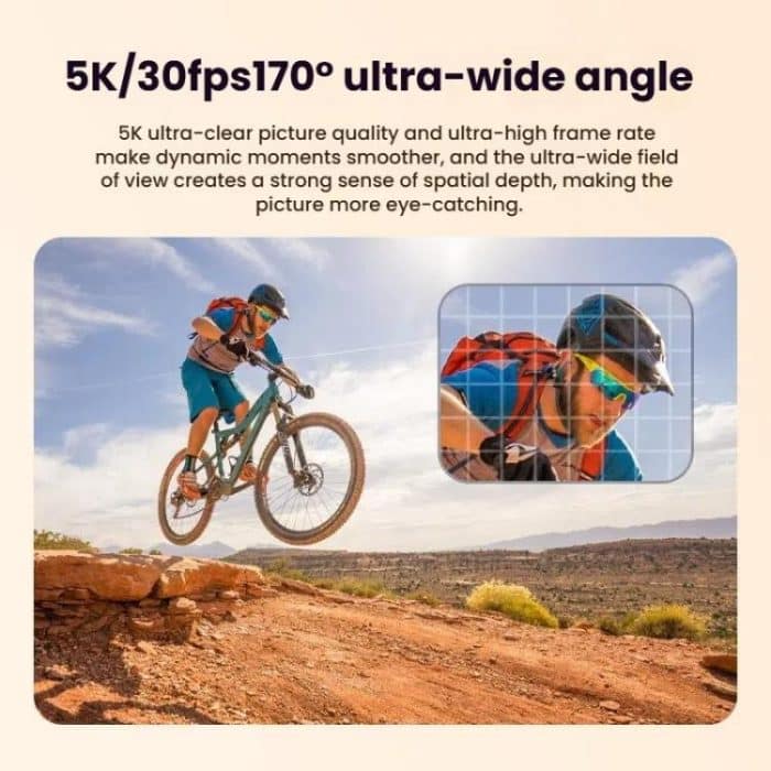 5K Action Camera Anti-Shake Outdoor HD Shooting Cycling Recorder Under Dive Camera, M40R With Remote Control, M40TR With Touch Screen + Remote Control, M40TRW With Touch Screen + Remote Control + Microphone – Bild 13