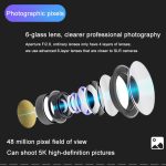 5K Action Camera Anti-Shake Outdoor HD Shooting Cycling Recorder Under Dive Camera, M40R With Remote Control, M40TR With Touch Screen + Remote Control, M40TRW With Touch Screen + Remote Control + Microphone – Bild 15