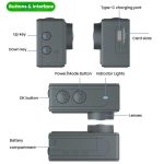 5K Action Camera Anti-Shake Outdoor HD Shooting Cycling Recorder Under Dive Camera, M40R With Remote Control, M40TR With Touch Screen + Remote Control, M40TRW With Touch Screen + Remote Control + Microphone – Bild 4