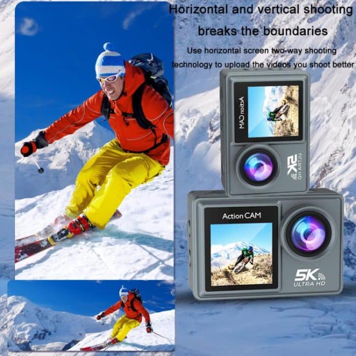 5K Action Camera Anti-Shake Outdoor HD Shooting Cycling Recorder Under Dive Camera, M40R With Remote Control, M40TR With Touch Screen + Remote Control, M40TRW With Touch Screen + Remote Control + Microphone – Bild 9