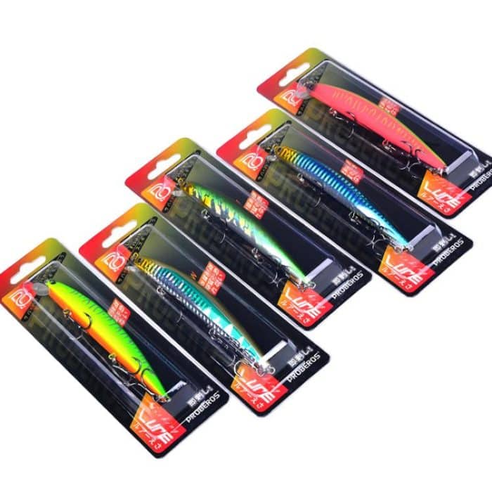 PROBEROS DW622 12.5cm-16g Submerged Minnow Lure All-Purpose Sea Fishing Plastic Bionic Hard Bait – Bild 11