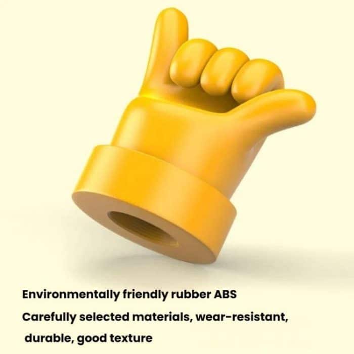 4pcs /Set Car Gesture Valve Tire Decorative Rubber Cap, Yellow Middle Finger, Black Middle Finger, Yellow OK, Black OK, Yellow Rock, Black Rock, Yellow Yeah, Black Yeah, Yellow Six, Black Six – Bild 4