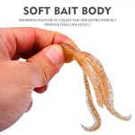 PROBEROS DW6123 10cm-4.8g Simulated Squid Soft Bait Sea Fishing Octopus False Lure, 5pcs / Pack – Bild 6