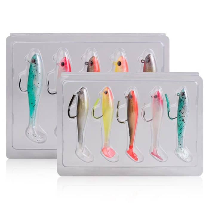 5pcs / Set T-Tail Lua False Bait Single Hook Full Swimming Submerged Imitation Soft Lure, PROBEROS DW6092N6A, PROBEROS DW6092N12A, PROBEROS DW6092N6B, PROBEROS DW6092N12B – Bild 12