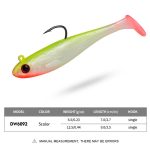 5pcs / Set T-Tail Lua False Bait Single Hook Full Swimming Submerged Imitation Soft Lure, PROBEROS DW6092N6A, PROBEROS DW6092N12A, PROBEROS DW6092N6B, PROBEROS DW6092N12B – Bild 3