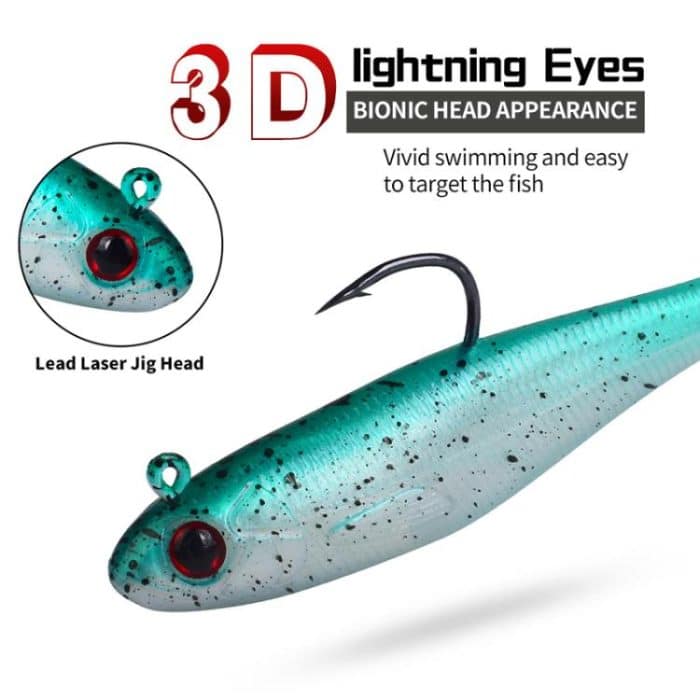 5pcs / Set T-Tail Lua False Bait Single Hook Full Swimming Submerged Imitation Soft Lure, PROBEROS DW6092N6A, PROBEROS DW6092N12A, PROBEROS DW6092N6B, PROBEROS DW6092N12B – Bild 6